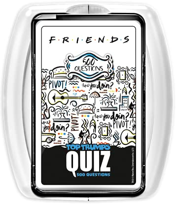 Winning Moves - Quiz Friends - 500 Questions - Format Voyage - Jeu de société - Jeux de Cartes A partir de 8 Ans - Version française