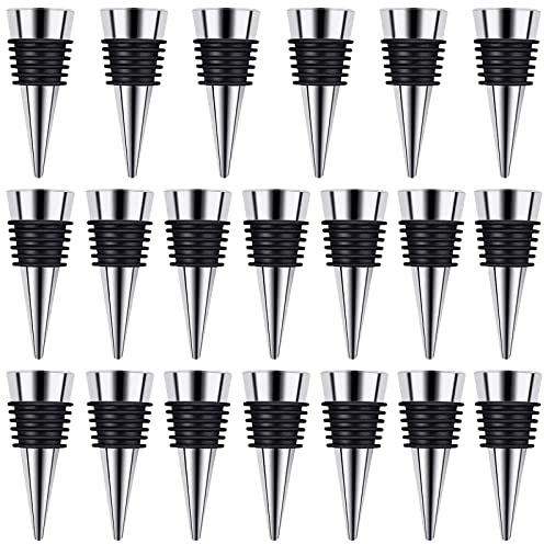 Wine Stopper, Reusable Decorative Bottle Stoppers for Kitchen, Bar, Gifts, Holiday Party, Wedding (20 Pack)