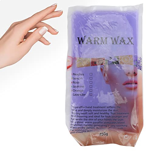 Paraffin Wax Refills 450G, Paraffin Wax Hand Pain And Stiff Muscles - Deeply Hydrates Wax Facial Wax For Paraffin Baths Use To Relieve Arthritis And Protects(Lavender)