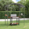 Willood Garten Pavillon Grillpavillon mit Seitenregalen Anthrazit 220x115x230 cm Stahl