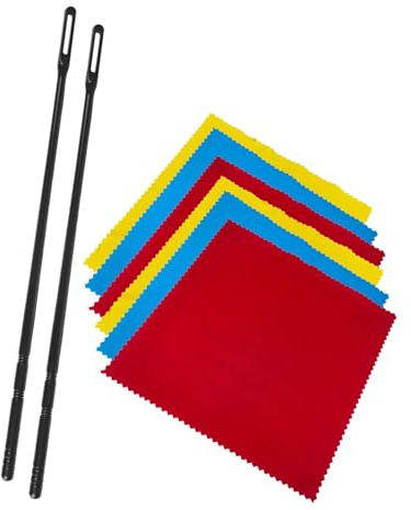 Kit per la pulizia del flauti, panno di pulizia e pulitore del flauto dell'asta, tamponi di pulizia, panno di lucidatura del flauti, pulitore di strumenti musicali