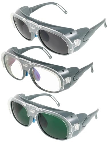 Lurrose 3Paires Lunettes De Lunettes Pour Travail Équipement Verres Transparent Protection Les Éclaboussures Et Poussière