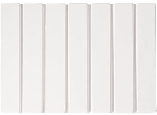 Jorzer Alfombrilla de baño de Piedra de diatomita 40, 6x30, 5 cm ultraabsorbente y de Secado rápido Plegable y Antideslizante Ideal para el Suelo de la Ducha de la Cocina Color Blanco.