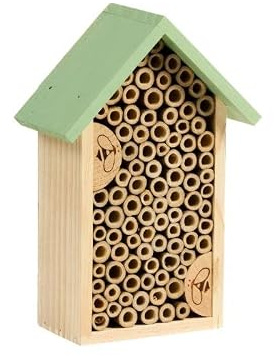 Bee Hotel, FSC1 Wood & bamboo construction 22 x 15 x 8 cm
