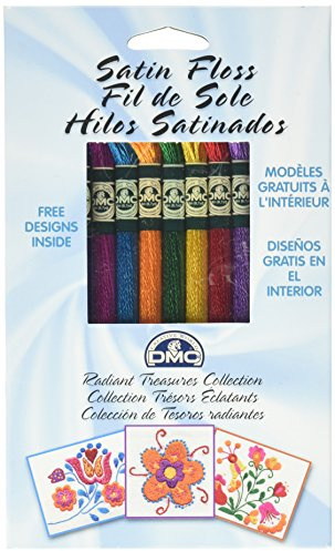DMC Satin Floss Collection Pack 8.7yd 8/Pkg, Radiant Treasures