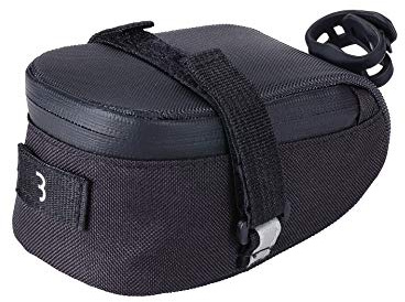 BBB Cycling Cykelsadelväska för universella band för enkel montering på mountainbike vägcykel och stadsbike, sadelväska, universell sadelväska, BSB-31 Easypack, svart