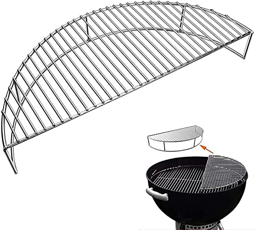 Denmay 52.3cm Warming Rack for 57 cm Weber Kettle and Charcoal Grills, Bar-B-Kettle, Smokey Mountain Cooker Smoker - Not Fit 47 cm Grill
