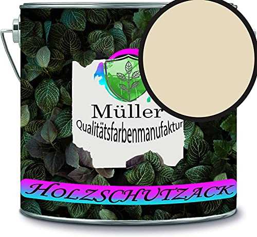 Müller - Vernice protettiva per legno, resistente alle intemperie, protezione a lungo termine dagli agenti atmosferici, colore protettivo per legno RAL 1015 avorio chiaro