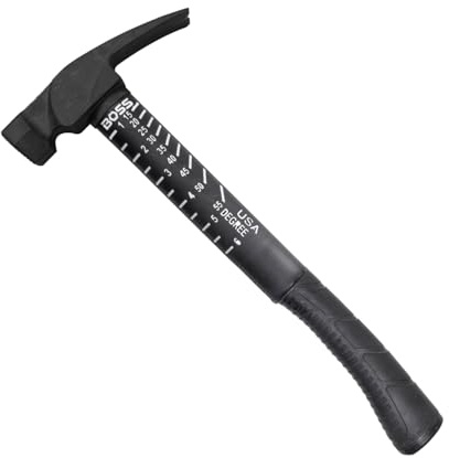 Boss Hammer 18 oz 4340 Steel Hammer, Poly Fiberglass Handle