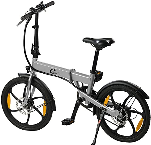 eRädle E Bike: Klapp-Pedelec 20, bürstenloser 250W-Motor, 36-V-Akku, 6,8 Ah, 25 km/h, Klappfahrrad, Rädle
