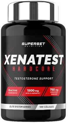 Superset Nutrition | Xenatest Hardcore (100 Caps) | Boosters de testostérone | Booster de testostérone ! N°1 des Ventes