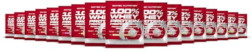Scitec Nutrition 100% Whey Protein Professional - Angereichert mit zusätzlichen Aminosäuren und Verdauungsenzymen - Glutenfrei - Palmölfrei, 17*30 g, Variety Pack