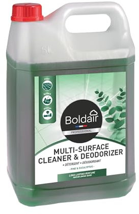 BOLDAIR- Nettoyants & désodorisants- Parfum Pin ecucalyptus longues durée- Multi surfaces- Sols, cuisines & surfaces- 5L- Fabrication Française