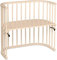 babybay Original Beistellbett aus massivem Buchenholz/kompakt & verwandelbar/Kinderbett Höhe stufenlos verstellbar & umweltfreundlich/mitwachsendes Babybett (beige lackiert)