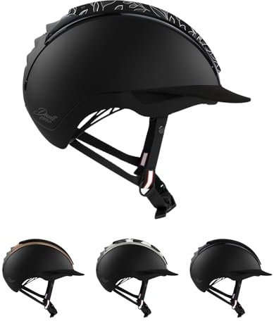 RL24 - Reithelm Duell One Edition von Casco inkl. Schutzbeutel & Helmbox | Reitkappe Damen, Herren & Kinder | optimal belüftet & Perfekter Sitz | Reiterhelm in Chrysantheme in Größe M (55-57cm)