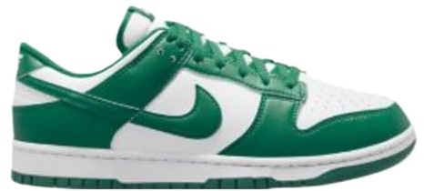 Nike Herren Nike Dunk Low Retro, Weiß/Malachit, 10.5