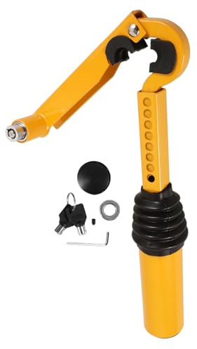 POPETPOP Blocco Cambio Freno Mano Regolabile in Acciaio Robusto Dispositivo Antifurto Veicoli Per Camion Furgoni e Suv Facile Da Installare Per Tutte Le Marce