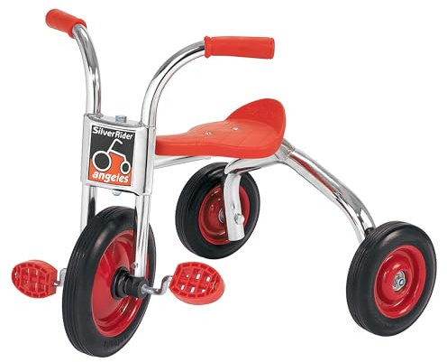 Angeles SilverRider Kids Tricycle, Toddler Tricycle with Solid Airless Rubber Tires, Kids Bike for Preschools and Daycare, Ages 3+, 13 Tall Seat