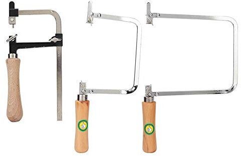 TMISHION 3pcs/Set gioiellieri telaio sega, portatile U-forma seghetto ad telaio Hacksaw strumenti a mano fai da te Sawbows per gioielli artigianato, carnelian, Carnelian