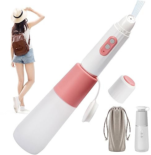 Bärbar bidé, USB-uppladdningsbar resebidéspruta med 2 tryckalternativ, 270 ml elektrisk minihandhållen personlig bidé för kvinnor män Hygienrengöring pink