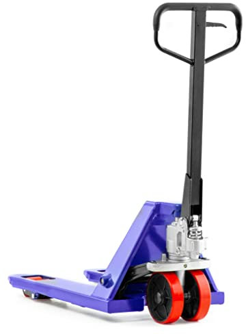 Pallit Hubwagen COMPACT-P | 2500 kg Tragkraft | 800 mm Gabellänge | PU Rollen | Single Bereifung | Palettenwagen kurz