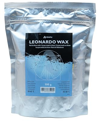 Algaplay LEONARDO WAX - Cera especial para crear velas a partir de moldes de silicona.