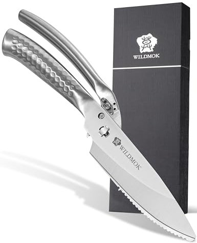 WILDMOK Forbici da Cucina per Pollame Pesanti 27,4 cm - Forbici da Cucina Multiuso in Acciaio Inossidabile Ultra Affilate per Tagliare Carne di Pollo, Tacchino, Pesce
