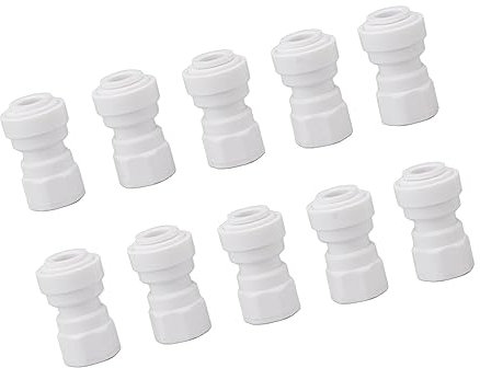 Connettore Rapido per Idrico, 10 Pezzi a Tenuta Stagna, Connettore Rapido in Plastica Multifunzionale, Facile da Installare per la Produzione di Birra Domestica (5/16)