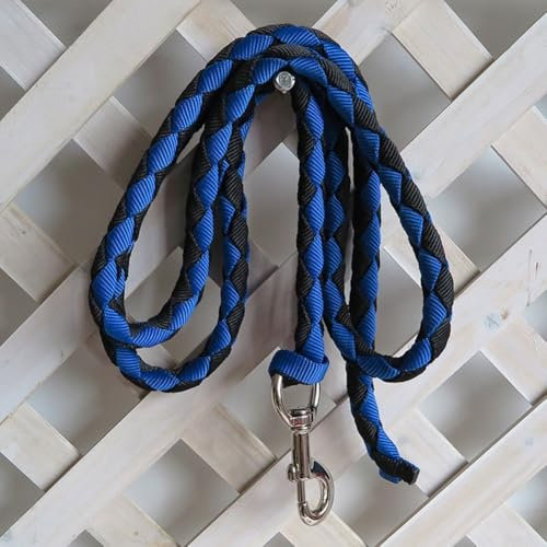 Corde multi-usage pour cheval avec boucle, idéale pour divers besoins d'entraînement (bleu noir)