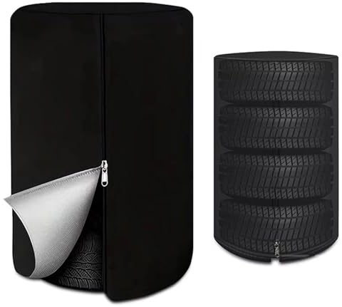 Bolsa para Neumáticos De Coche | 420D Impermeable Universal Bolsa para Neumáticos | Prueba De Polvo Funda para 4 Neumáticos De Coche (73x110cm)