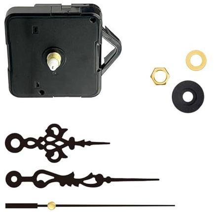 TTTLLNN Juego de mecanismo de reloj de cuarzo de 7 piezas, kit de movimiento de reloj y manecillas para mejorar las atmósferas artísticas en el espacio vital