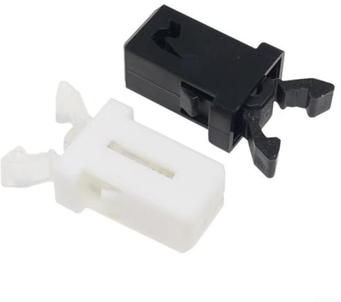 Zilimontt Cerradura de basura con interruptor de autobloqueo, clip de reparación de pestillo de plástico, compatible con tapa táctil, cubos de basura de cocina y cajas de almacenamiento, (negro, 10