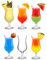 City Pina Colada Glasses 15.75oz / 450ml - Set of 6 - Gift Boxed Classic Poco Grande Hurricane Glassware