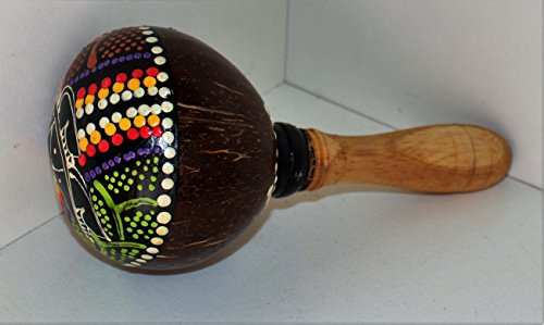 Painted coconut maraca