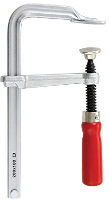 DICTUM® Ganzstahl-Schraubzwinge, Ausladung 100 mm, Spannweite 200 mm