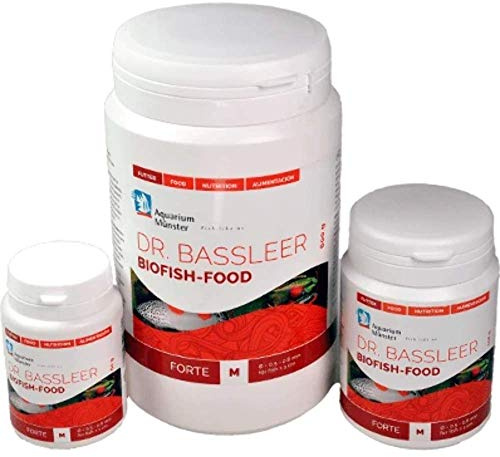 Cibo per pesci “Dr. Bassleer, biofish food”, gusto forte, dimensione M, 150 g