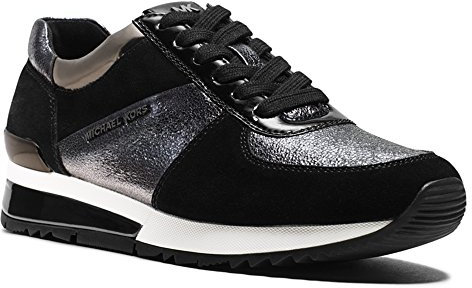 MICHAEL KORS Damen Allie Trainer Sneaker, Schwarz, 40 EU