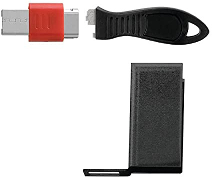 Kensington USB Lock w Cable Guard Rectang, Black, 6016342