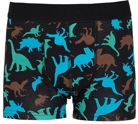 DRY & COOL Pojkar dagsinkontinens underkläder | tvättbara underkläder | skyddande boxer med absorberande kuddar för lätt läckage I diskret komfort I färg: Dino