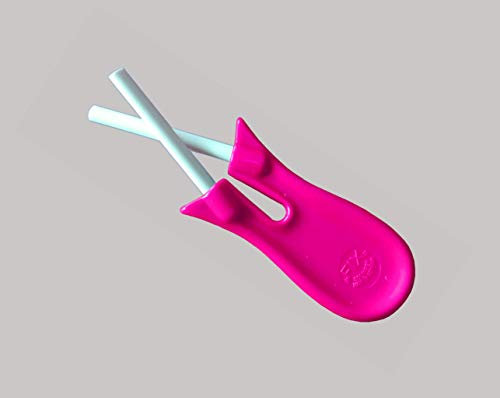FIX Kreuzschleifer Keramik Wetzstahl Messer Sense Messerschärfer Solingen (Pink)