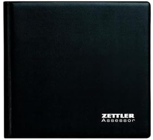 Wochenbuch Mappe Assessor 2024 - 15,8x14,7 - 1W/2S - schwarz inkl. Kalender und Notizblock -790-1020
