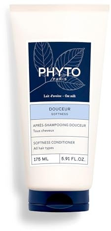 Phyto Paris - Après-Shampooing Douceur 175ml - Démêlant Rééquilibrant - Protège le cuir chevelu - Soin des Cheveux Doux et Souples - Enrichi en Lait d’Avoine, Mauve Blanche et Prébiotiques