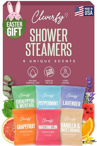 Cleverfy Shower Steamers Aromatherapy - Mothers Day Gifts for Mom, Wife from Husband, Grandma, Daughter and Sister - Birthday Gifts for Women, Mom, Teens, Girlfriend and Her - 6 Tablets