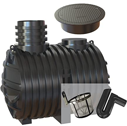 Garten-Zisternen Regenwassertank Zisterne 5000 Liter Ecoline (mit Filterset + Abdeckung)