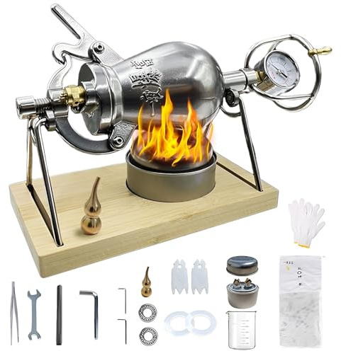 Machine À Pop-Corn Traditionnelle Chinoise, Machine À Faire des Popcorns Manuelle, Mini Appareil À Popcorn en Acier Inoxydable, Petit Popcorn-Maker avec Poignée