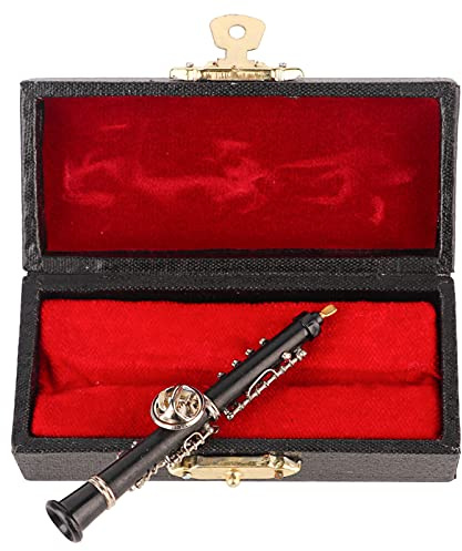 Tnfeeon Broche Hautbois Mini Broche Artisanat Vêtements Décoration Cadeau Matériau Bakélite Design élégant Unique pour les Musiciens et les Amateurs de Musique