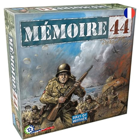 Asmodee - MEMOIRE 44 - Jeu de Société pour Enfants dès 8 Ans - Jeu de Stratégie - Revivez la Libération de la France en 1944-2 à 8 Joueurs - 30/60 Minutes - Version Française - Days of Wonder