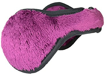 180s Womens Ladies Lush Fleece Adjustable Ear Warmers (Dark Purple)