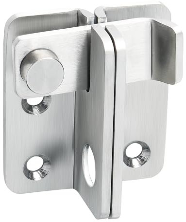 SAYAYO Verrou Porte Exterieur Coulissante Serrure Volet Loquet Porte Interieure, Verrou Portail à Bascule Boulon pour Fenêtre, Placard et Jardin, Finition Brossée en Acier Inoxydable, EMS3005