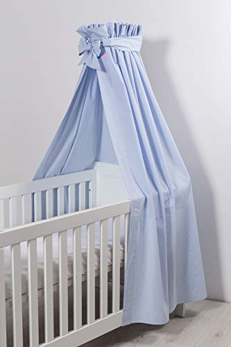 Robert Osswald 1.1.4.1.1.1.1-K01-11 Betthimmel Classic - 170cm x 300cm - für das Kinderbett, blau